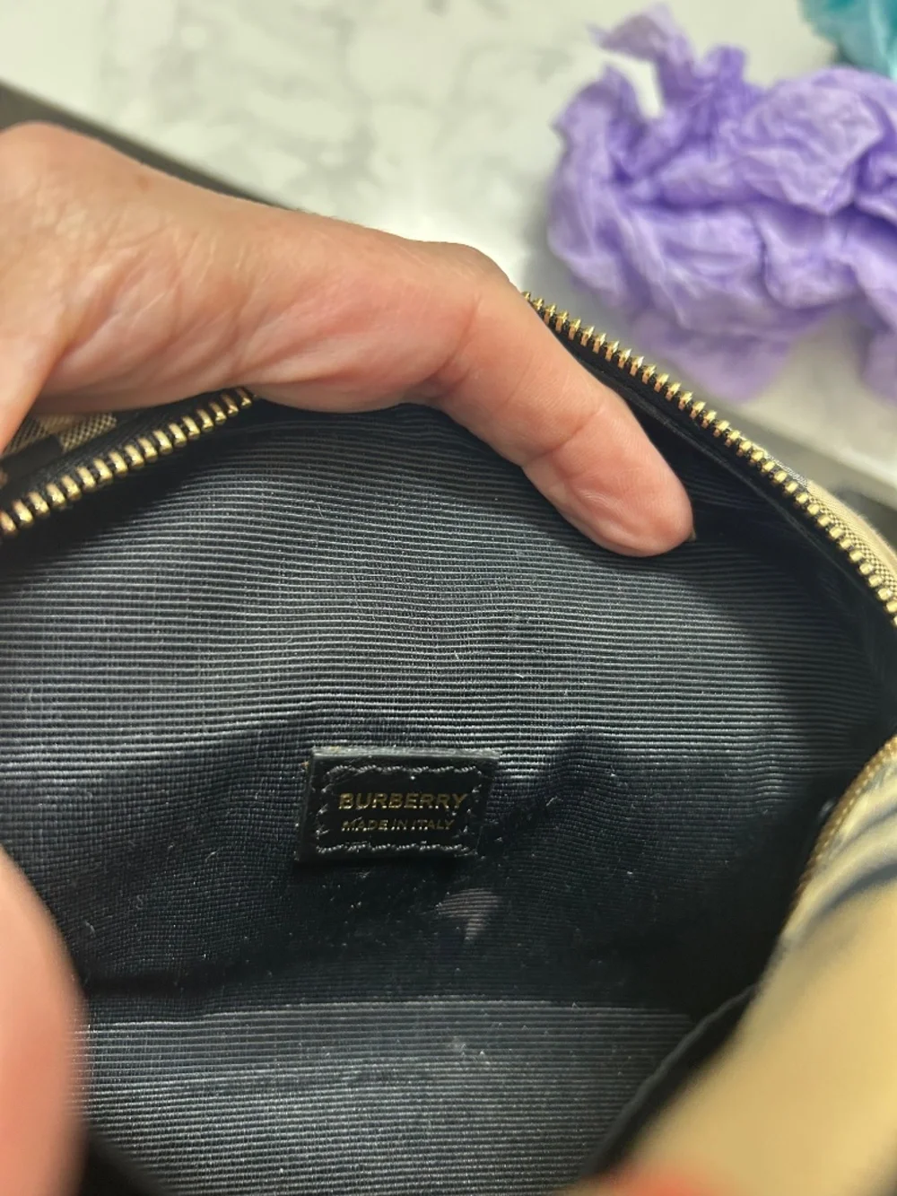 Burberry Half Cube Crossbody Bag - Picture 8 of 10